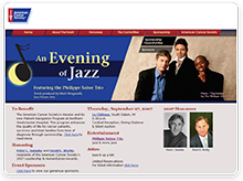 Screenshot of An Evening of Jazz Website